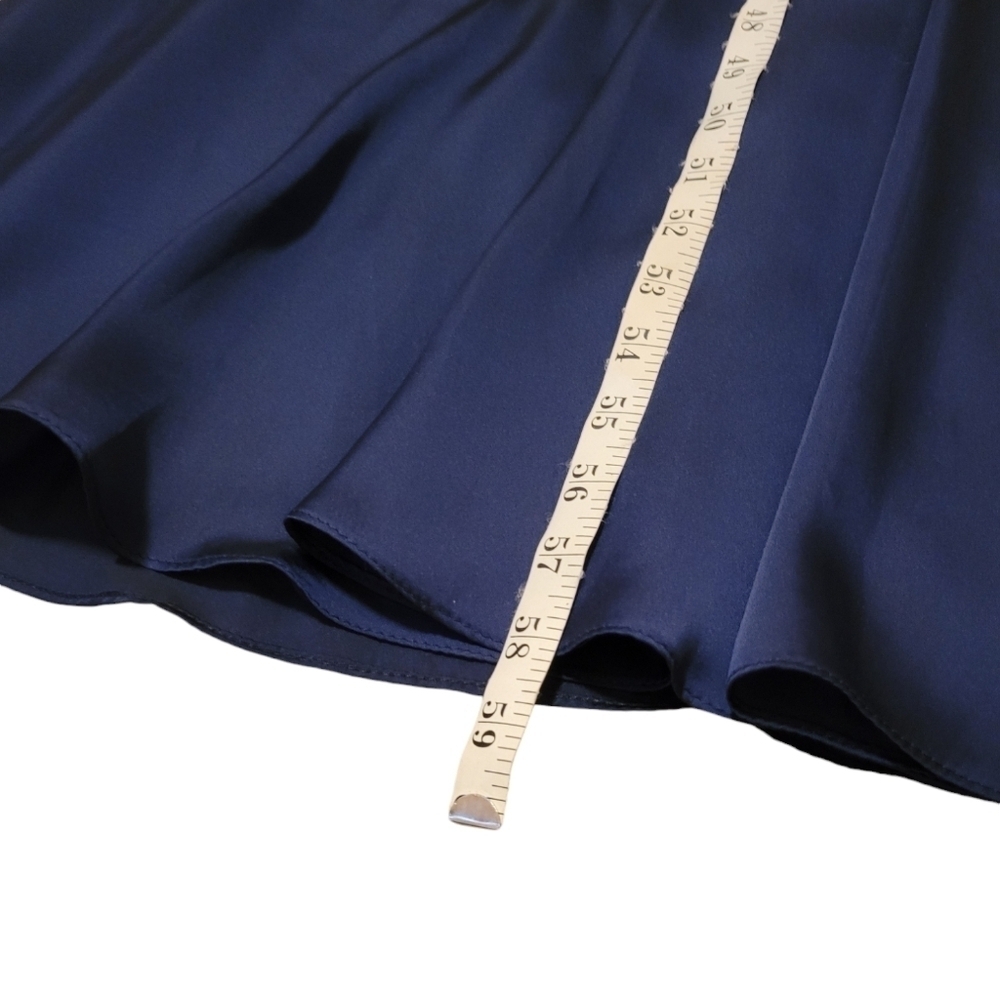 Monique Lhuillier Bridesmaid Floor Length Maxi Sleeveless Ruched Gathered Satin - Picture 10 of 12